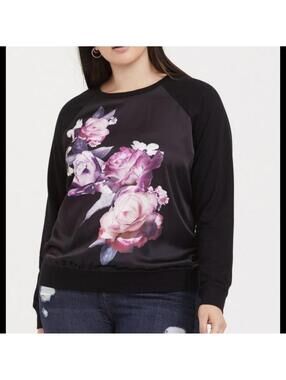 Torrid 4 Floral Longsleeve Top - NWOT